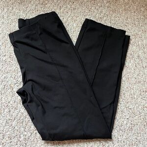 Banana Republic black ponte pant pull on stretch women’s size large flaw